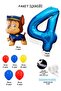 Blue Number Balloon Paw Patrol Characters Balloon Welcome Set Claw Gang - 3