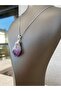 Amethyst / Natural Stone Necklace - (Raw Form) - Pendant + Chain - 4