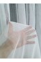 ستارة من التول الكتاني الطبيعي باللون الأبيض 1 E 2.5 مطوي Et3015 - 4
