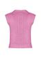 Pink Soft Textured Knitwear Vest Twoaw22Bz0033 - 8