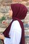 Medina Silk Shawl Claret Red - 2