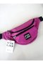 Unisex Fuchsia Colored Shoulder and Waist Bag