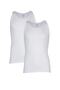 2-Piece Women's White Cotton Camisole Thick Strap Tank Top