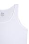 2-Piece Women's White Cotton Camisole Thick Strap Tank Top - 4