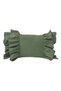 Frilly Vintage Bohemian Scandinavian Cushion Cover Green, Country, Bohemian
