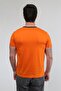 Orange - Erkek Merserize Pamuk Basic T-shirt - 3