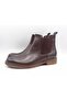 Brown Genuine Leather Men's Chelsea Boots