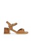 , Women's Genuine Leather Heeled Sandals 141992Z19001 Tan - 3