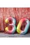 Mermaid Seashell Balloon Welcome Set 76cm Rainbow Colored Number Balloon Welcome Set - 5