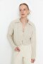 Taş Crop Polo Yaka Triko Hırka TWOAW22HI0448 - 3