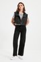 Zipper Detailed Super High Waist Comfortable Fit 90's Wide Leg Palazzo Jeans