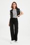 Zipper Detailed Super High Waist Comfortable Fit 90's Wide Leg Palazzo Jeans - 2