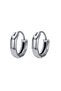 Classic Hexagonal Vintage Flat Corner Snap Hoop Men's 316l Steel Earrings (pair)