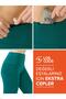 Women's Green High Waisted Double Pocket Leggings - 4