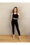 Women's Elastic Sports and Casual Athlete Crop