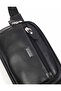 Aka 113 Genuine Leather Men's Waist Bag Black - 4