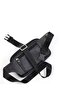 Aka 113 Genuine Leather Men's Waist Bag Black - 5
