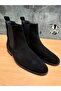 Elastic Chelsea Suede Boots - 2