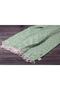Knitted Sofa Shawl Green