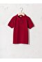 Boy's Claret Red T-Shirt Polo Collar Basic Short Sleeve Cotton from Your Fashion Style - 6