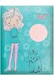 White 9-10 Years Old Children's Pantyhose Floral Patterned