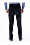 Navy Blue Men's Velvet Classic Trousers - 4
