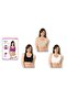 Women's Black Seamless Supported Sports Bustier Thick Strap Poky - 2