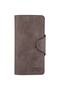 Crazy Leather Gray Unisex Money Portfolio