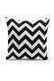 Black and White Geometric Shapes 4-Piece Pillow Cushion Cover - 2
