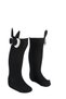 Knee-Length Baby Girl Black Socks with Figures