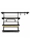Akın Lüx - Alm255 Black Foil Holder - Stretchable and Paper Towel Holder Set
