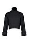 Siyah Crop Basic Triko Kazak TWOAW22KZ0223 - 6