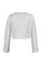 Ecru Crop Openwork/Pierced V-Neck TWOAW23HI00203 - 6
