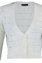 Ecru Crop Openwork/Pierced V-Neck TWOAW23HI00203 - 8
