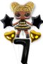 Queen Bee Baby Balloon Black Number Balloon Set Surprise Black Number Balloon
