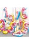 Mermaid Seashell Balloon Welcome Set 76cm Rainbow Colored Number Balloon Welcome Set - 4