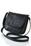 Genuine Leather Women's Daily Shoulder Bag - Snake Print