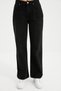 Zipper Detailed Super High Waist Comfortable Fit 90's Wide Leg Palazzo Jeans - 4