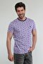 Lavander - Erkek Merserize Pamuk Basic T-shirt - 2
