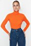 Orange Basic Turtleneck Sweater TWOAW21KZ1279