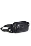 Aka 113 Genuine Leather Men's Waist Bag Black