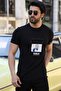 تي شيرت مطبوع بتفاصيل رقعة Ab-y06094wyz - 4