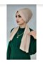 Design Gathered Beige Shawl Bonnet - 2