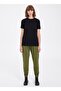 Women's Black Essentials Crew Neck Loose T-Shirt - 4
