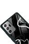 Samsung Note 20 Black Wave Design Glossy Phone Case