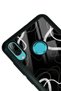 Huawei P Smart (2019) Glossy Phone Case with Black Wave Design - 3