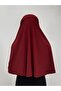 (غطاء الصلاة) وشاح عملي جاهز كبير الحجم Hijap Claret Red - 2