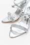 Mirella Stoned Silver 10 cm Women's Classic Heeled Shoes - 2