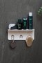 Metal Shower Organizer, Bathroom Organizer, Bathroom Shelf, White Bathroom Organizer - 6