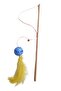Cat Fishing Rod with Pompoms, Bells and Feathers